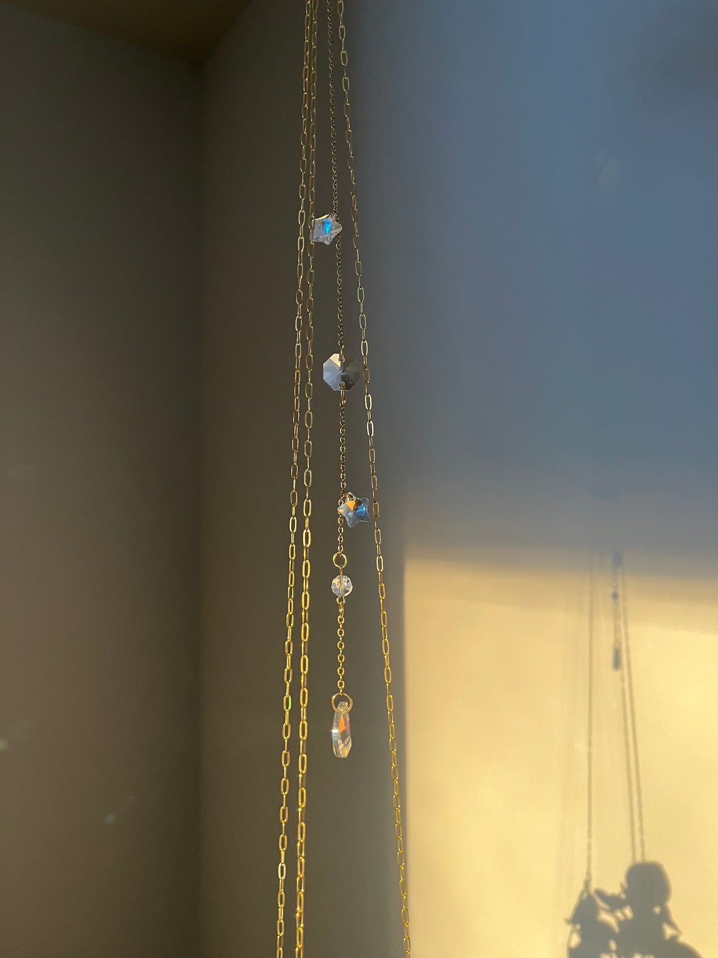 Golden Paper Clip Suncatcher