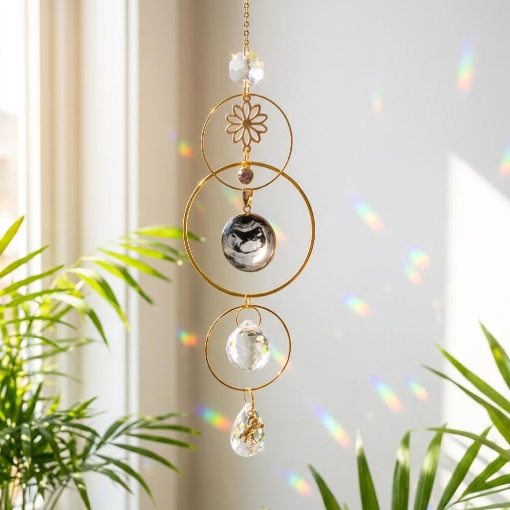 Custom Charm Photo Suncatcher