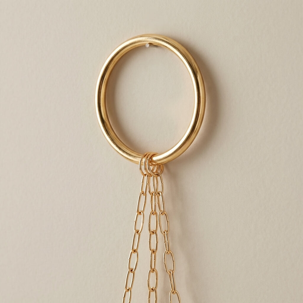 Golden Paper Clip Suncatcher
