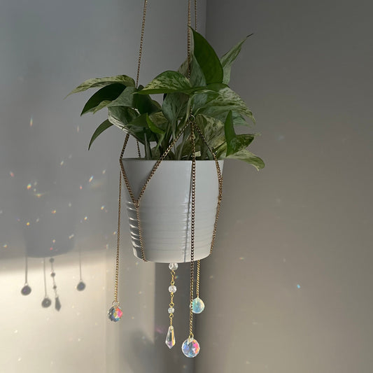 🌿 Plant Hanger Suncatchers: Add Sparkle to Your Greenery
