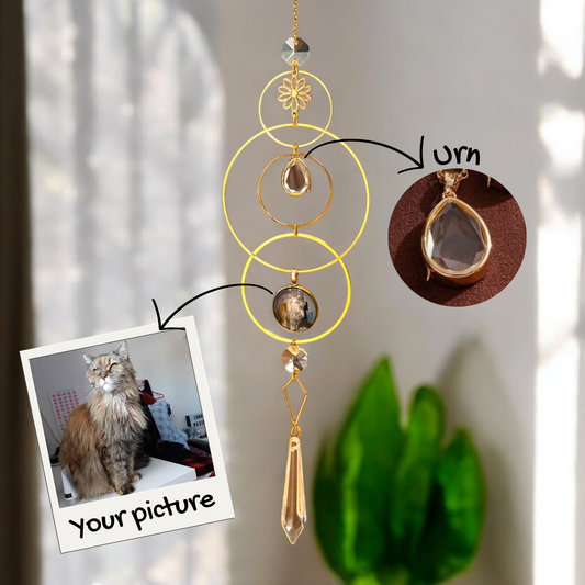 Custom Photo Suncatcher with Urn