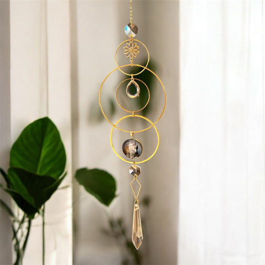 Custom Photo Suncatcher with Urn