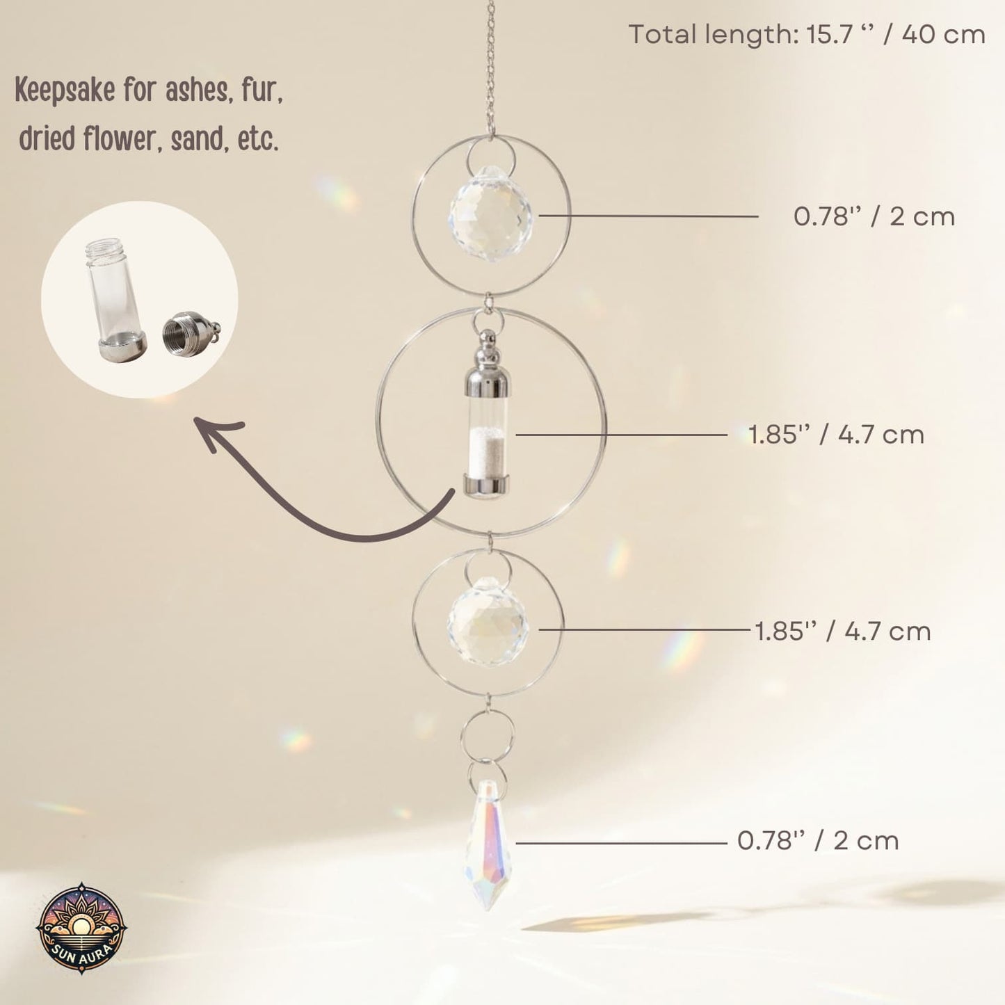 Memorial Solar Silver (Urn)