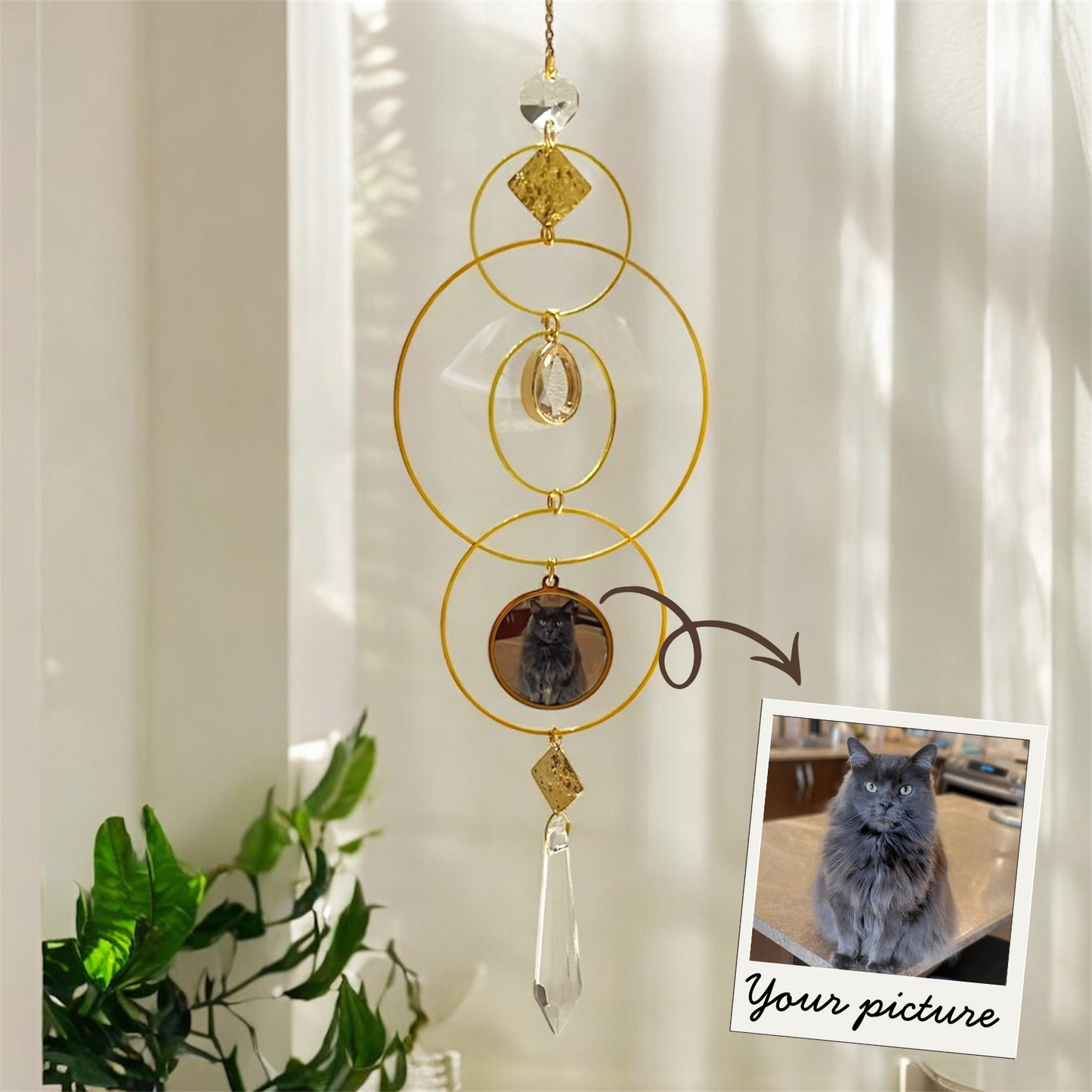 Custom Photo Suncatcher (Urn)